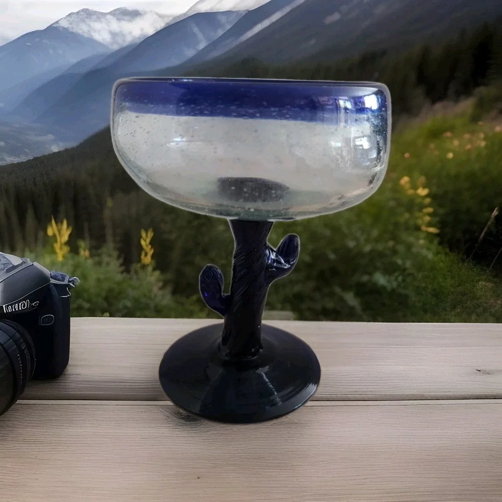 MNT VTG Libbey Cactus‎ Stem Margarita Glass
